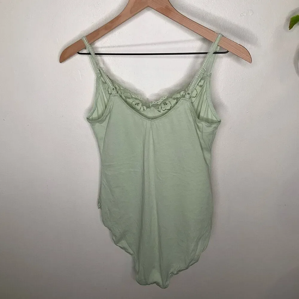 Free People Lace Trim Bodysuit